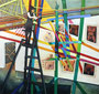 Ausstellungsdokumentation, 2021, Öl auf Leinwand, 85 x 80 cm
