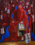 A woman, oil on canvas, 200x140 cm