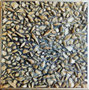 SCHEGGE DI MEMORIA - Schegge di travertino su legno, cm 40x40, anno 2014