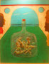 METTIAMOCI UN TAPPO - Acrilico su compensato, cm 80x60, anno 2004