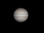 Jupiter mit Ganymed (mit Schattenwurf) und Europa am 01.02.2012, Celestron C9.25 auf WS240GT,  FL3-FW-03S1M , F=6500mm, f/27,  Baader RGB-Interferenzfilter
