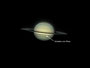 Saturn mit Schatten von Rhea am 01.05.2009, Celestron C9.25 auf CG5-GT, DMK 21AU04.AS, 2x Barlowlinse, Luminanz (W32-Filter: 1/23 sec):  1250 aus 5000 Bilder (640x480), RGB mit SPC900NC (640x480)