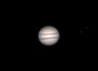 Jupiter mit Oval BA und Io und Ganymed  am 14.01.2014, TEC 140mm auf WS240GT,  ZW Optical ASI120MM, Zeiss Abbe-Barlow, F=2000 mm, f/15,  Baader RGB-Interferenzfilter