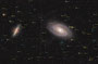 Messier 81 und Messier 82 im Sternbild Großer Bär, TEC140 Apo, WS240GT, ASI071MCpro, 150x300sec RGB, 18x1.200sec H-Alpha
