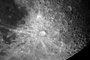 Krater Tycho am 16.11.2008, Canon EOS 450D an ETX-90PE - Okularprojektion durch 9 mm SWAN (134x), 1/5 sec, ISO 100, S/W