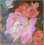 LA ROSE - 30 x 30 - 3D-Acrylique-glacis aux encres