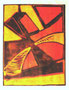 © Schidlo 2015, Abstrakte Komposition, Holzschnitt; 3. Zustand