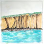 © Schidlo SKB Portugal 2018-2023; Felsformation Algarve_Küste; Fineliner