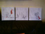 Acrylbild von Diplom Designerin Brigitte Weiand -  Triptichon