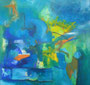 Acrylbild von Diplom Designerin Brigitte Weiand - BLAU