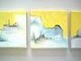 Acrylbild von Diplom Designerin Brigitte Weiand - Triptichon