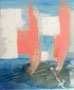 2014 | Segelboote, Acryl und Sand auf Leinwand, 30 × 40 cm