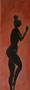2011 | Schwarzer Akt II, Acryl auf Leinwand, 20 × 60 cm