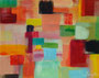 2013 | Abstraktes Bild, rot, Acryl auf Pappe, 35 × 27,5 cm