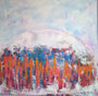 2026 | Gemeinschaft, Acryl auf Leinwand,  70 x 70 cm