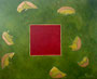 2016 | Rotes Quadrat, Acryl auf Leinwand, 100 × 80 cm