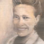 Simone de Beauvoir / 2023 / Öl auf Holzkörper / 30x30cm