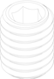 Blindstopfen M5, für 2-NA-DU-96 und 2-NA-DU-192 (2-NA-BS-M5) technische Zeichnung