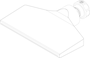 Kühlmittel Flachdüse mit Schlitz 121x1,2mm gerader Strahl (2-DU-SL-127-GS-1.2) technische Zeichnung