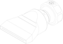 Kühlmittel Flachdüse mit Schlitz 35x0,4mm gerader Strahl (2-DU-SL-50-GS-0.4) technische Zeichnung