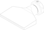 Flachdüse mit Schlitz 81x1,2mm gerader Strahl (3-DU-SL-87-GS-1.2) technische Zeichnung