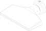Flachdüse mit Schlitz 101x2,0mm gerader Strahl (3-DU-SL-107-GS) technische Zeichnung
