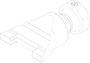 Kühlmittel Flachdüse Schlitz 23x1,0mm mit seitlicher Kühlung (2-DU-1912-SA) technische Zeichnung