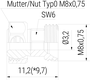 Grundelement L=11,2 (0-GE) technische Zeichnung Seitenansicht