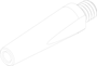 Ersatzdüse für Halterung Lang L.=20mm (1-HA-DU-ED-3) technische Zeichnung