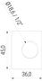 Verteilerblock 3x G3/8" (VB-3-38) technische Zeichnung Frontansicht
