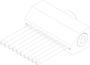 Kühlmittel Nadeldüse Modular l=96 (2-NA-DU-96) technische Zeichnung
