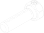Düse 90° 9x Ø2,0mm (1-DU-90-9) technische Zeichnung