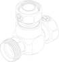 Verschlussstück zu Ringdüse (1-WV-R) technische Zeichnung