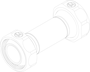 Grundelement L=61 (2-GE-2-DK) technische Zeichnung