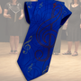 16.) Krawatte mit Notenschlüssel blau - Feld Textil GmbH aus Krefeld - https://www.krawatten-tuecher-schals-werbetextilien.de/
