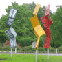Skulptur, Kreisverkehr Haag, Entwurf Robert Kabas