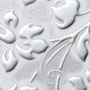 Sibu Designplatte LL Floral White/Silver matt