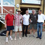 HD 40 Clubmeister Hardy Waegemann (2.v.l.) und Jürgen Tolksdorf (2.v.r.) mit Rudi Holz, Volker Wilden u. Heinzvon Eicken
