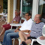 Zuschauer auf der Terrasse