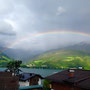 Traumhafte Aussicht vom Zimmer inkl. Regenbogen