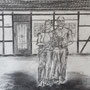 Mann und Frau am Haus 170 - 2022 - X