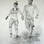 Leichtigkeit zu zweit  -  29.5x41.5 cm  2017   