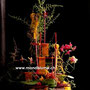 kreatives Arrangement mit Orchideen 