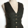 My Oppa gilet Bolero veste steampunk vert boutons, veston jacket victorien amazone cavaliere, retro 