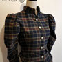 My Oppa gilet Bolero veste steampunk tartan holmes boutons, veston jacket victorien amazone cavaliere 1900