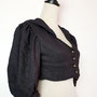 My Oppa Bolero veste steampunk boheme crochet doré boutons, veston jacket