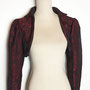 bolero court rouge et noir steam goth my oppa creation jacket veste