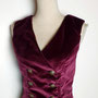 My Oppa gilet Bolero velours rouge bordeaux steampunk vert boutons, veston jacket victorien amazone cavaliere, retro 