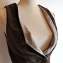 My Oppa gilet Bolero veste steampunk marron boheme boho boutons, veston jacket victorien amazone mariage cérémonie medieval