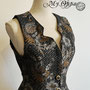 My Oppa gilet Bolero veste steampunk fleurs boheme boho boutons, veston jacket victorien amazone cavaliere, sorcière medieval
